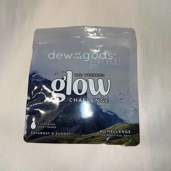 The Weekend Glow Challenge - 2 Lace Spun Sheet Masks NWT - Picture 9 of 10
